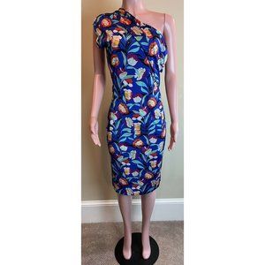 ETRO Floral Print One Shoulder Midi Dress Size 44 / M US - NWOT